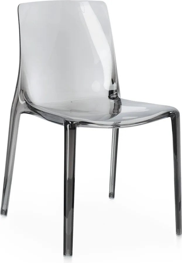 Sedia da esterno grigia in plastica Adele – Bizzotto