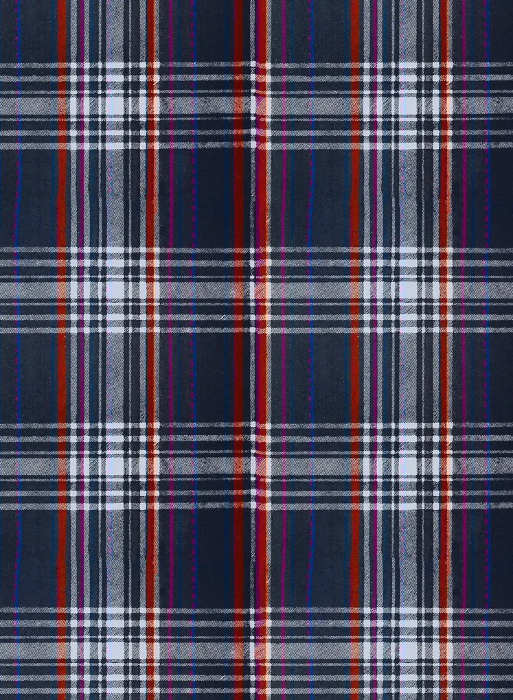 MINDTHEGAP Tapete Seaport Plaid - Navy Blue