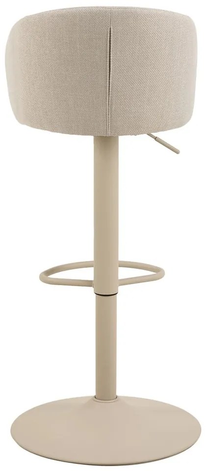 Sgabello da bar beige con altezza regolabile/con braccioli (altezza della seduta 86 cm) Eleanor – Actona