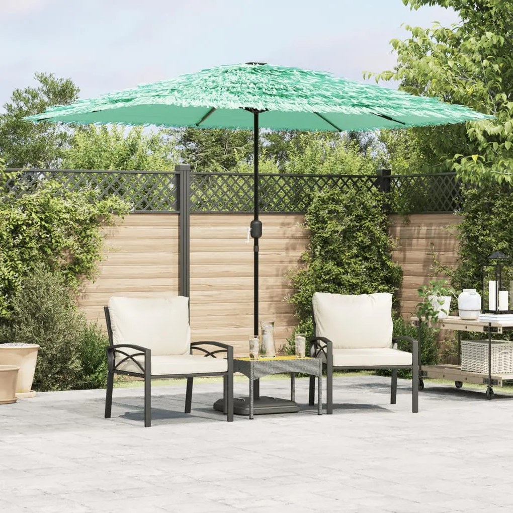 Ombrellone Giardino Con Palo İn Acciaio Verde 300x200x250 Cm /