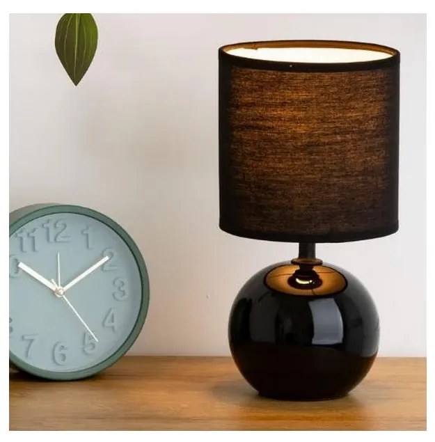 Atmosphera - Lampada da tavolo TIMÉO 1xE14/60W/230V nero lucido