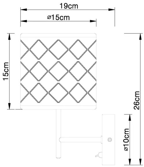 Globo 15229W - Applique CLARKE 1xE14/40W/230V