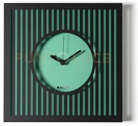 Orologio da parete elegante tiffany piccolo nero,verde acqua