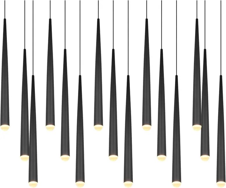 Lampadario LED nero Cala – Trio Select