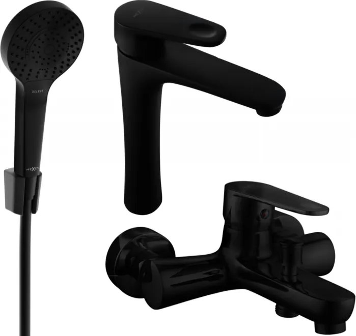 Mexen Kama R05 set da bagno, nero - 72513R05-70