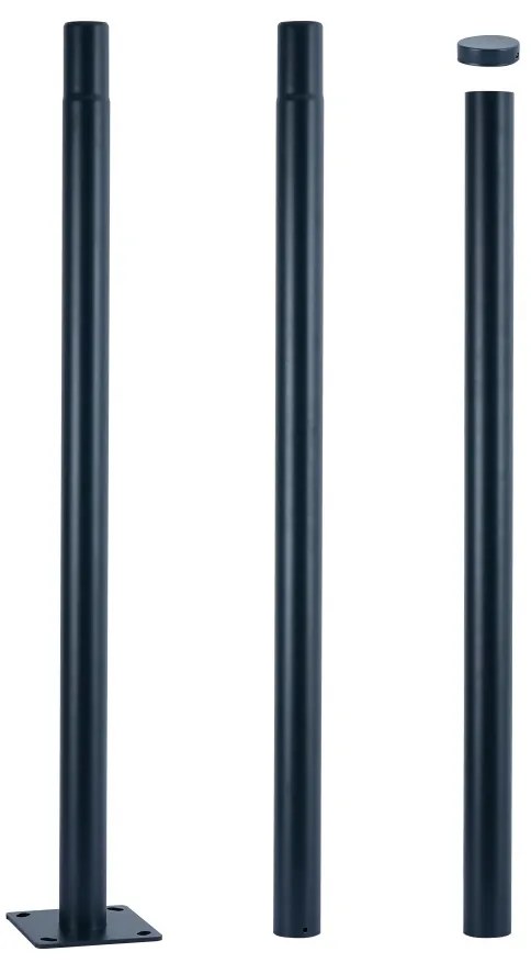 Brilagi - Palo in metallo per illuminazione esterna URBAN 3 m palo antracite
