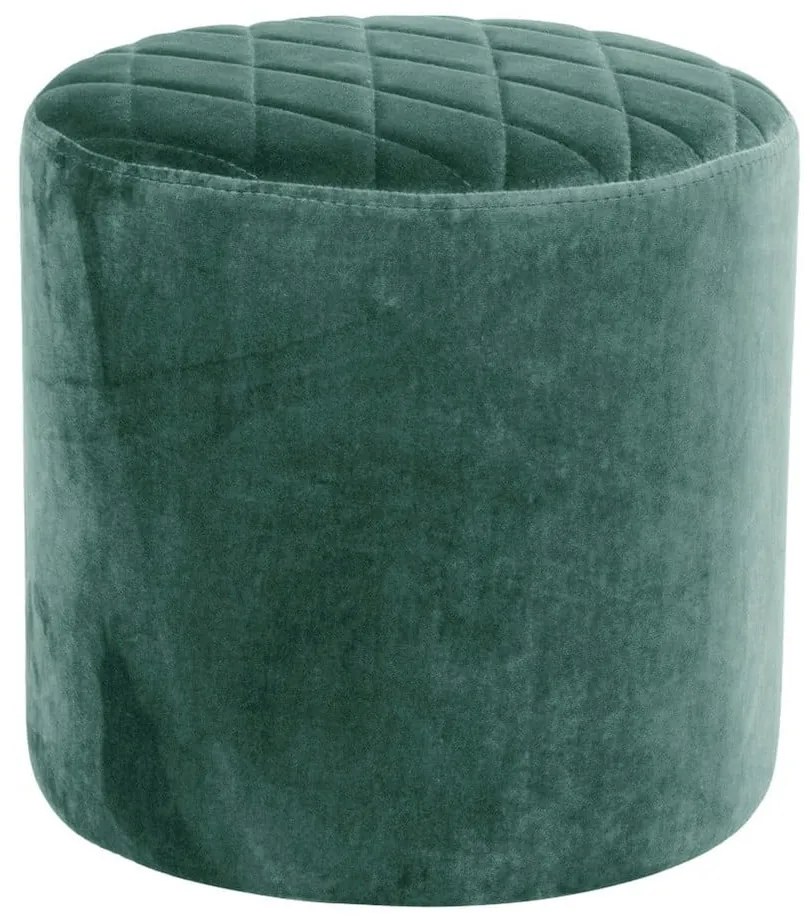 Pouf in velluto verde Ejby - Bonami Essentials