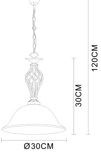 Brilagi - Lampadario a catena NOSTALGIA 1xE27/60W/230V