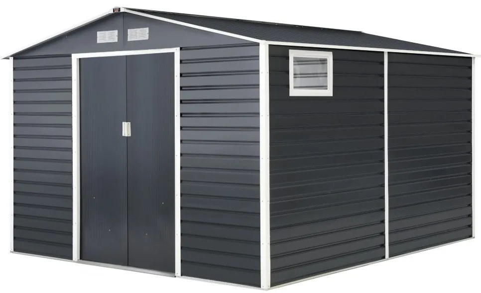 Rimessa per attrezzi in metallo Malmo 3,4 x 3,2 m Store Boss antracite