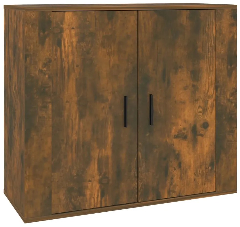 Credenza rovere fumo 80x33x70 cm in legno multistrato