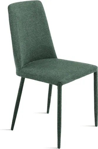 Sedia imbottita in tessuto Verde ETTORE 2 sedie