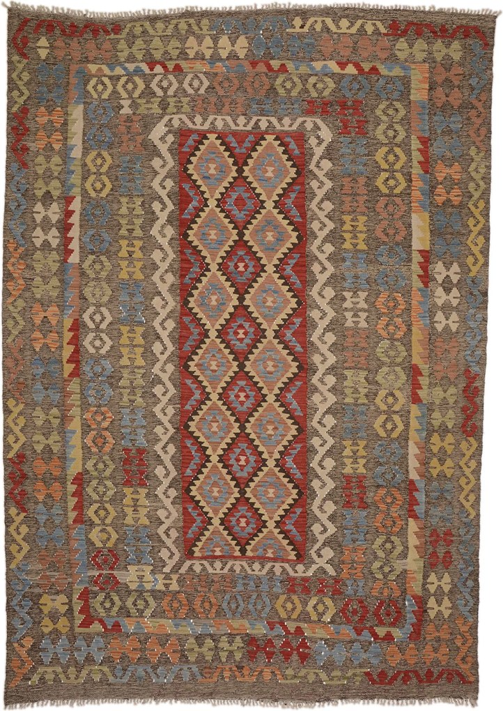 Kilim Tappeto orientale 300 x 210 Rosso (Pakistan) Tessuto A Mano