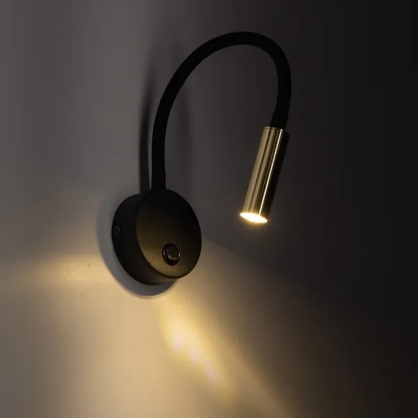 Applique LAGOS 1xG9/3W/230V nero/oro