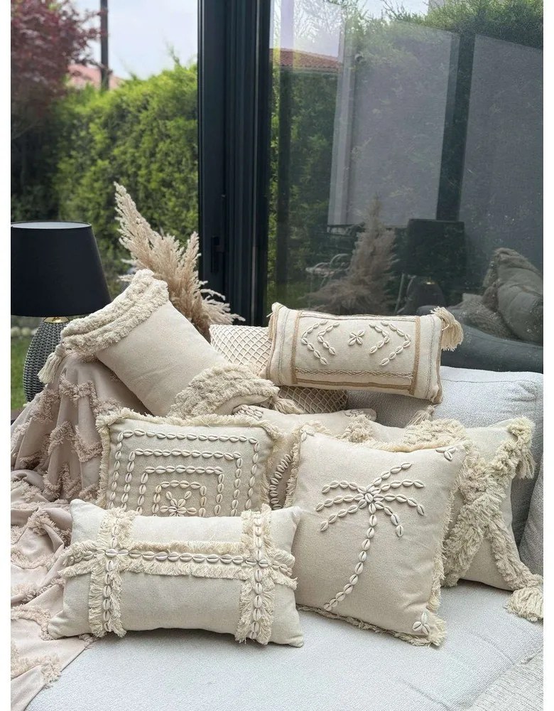 Federa decorativa in cotone 43x43 cm Seashells – Mioli Decor