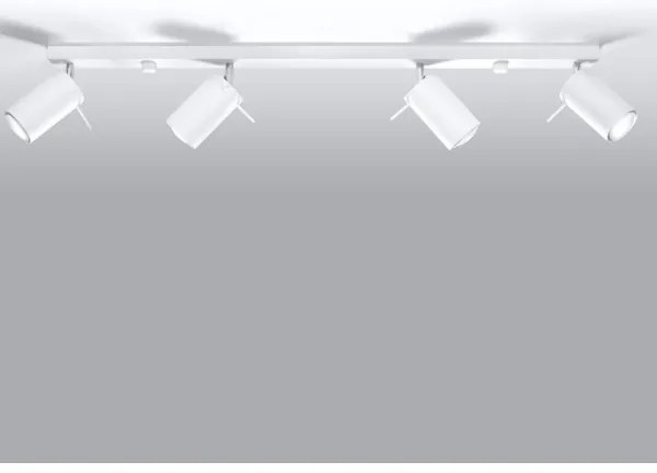 Sollux SL.0331 - Faretto RING 4L 4xGU10/10W/230V bianco