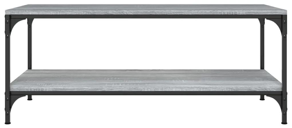 Tavolino da salotto grigio sonoma 80x50x40 cm legno multistrato