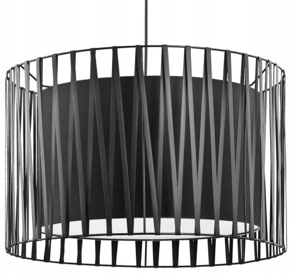 Lampadario a sospensione con filo HARMONY BLACK 3xE27/60W/230V