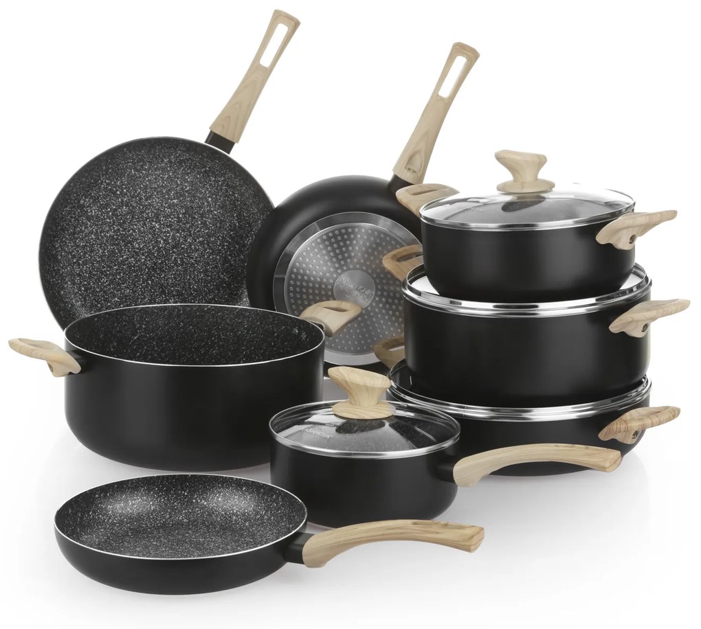 Batteria 12 pezzi large Black Stone