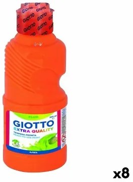 Pittura a tempera Giotto Fluo Arancio 250 ml (8 Unità)