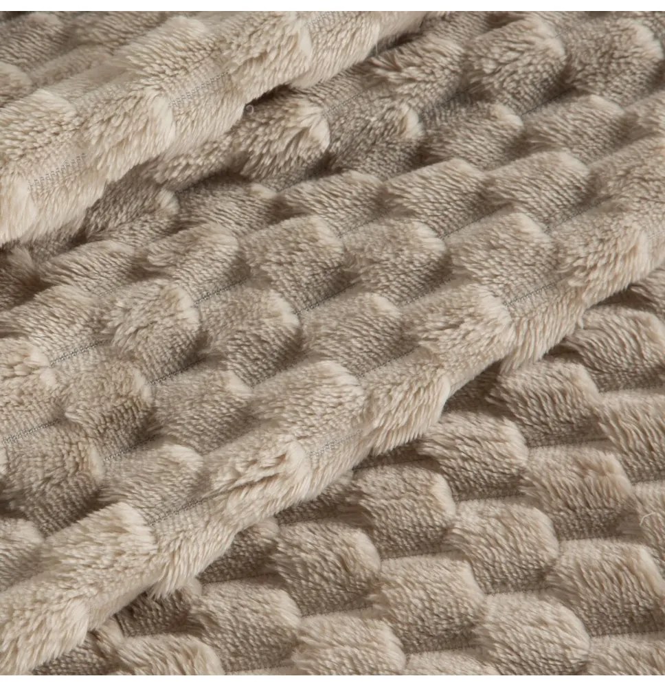 Coperta Cindy6 con effetto 3D beige