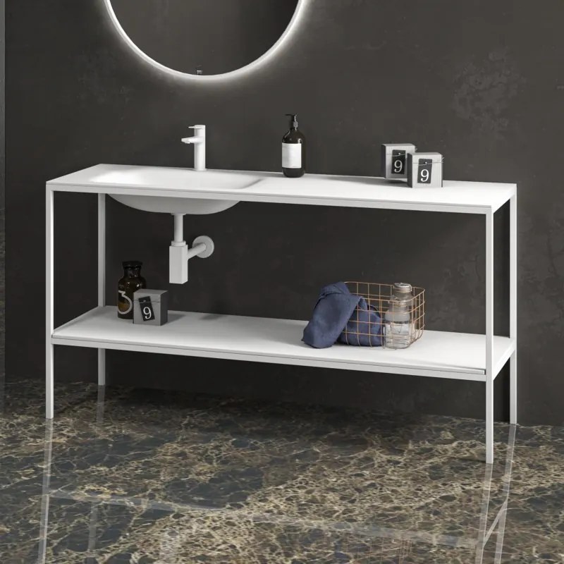 Mobile bagno metallico a terra 155 cm NET-155 - KAMALU