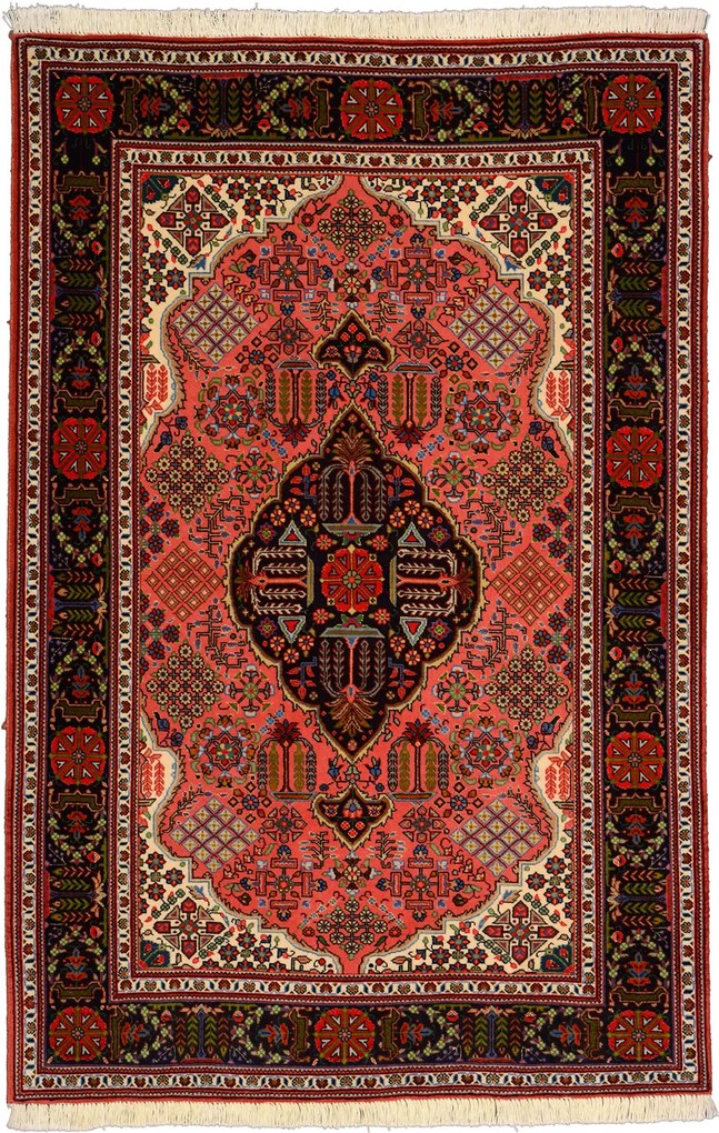 Ghom Tappeto 160 x 100 Beige (Iran) Annodato A Mano