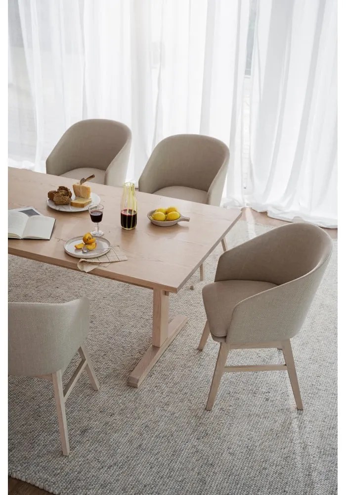 Set di sedie da pranzo beige in imbottito 2 pz Windham – Rowico