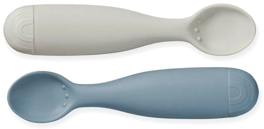 Set di cucchiai da bambini blu/grigio in silicone 2 pz Midnight Mix – Cam Cam Copenhagen