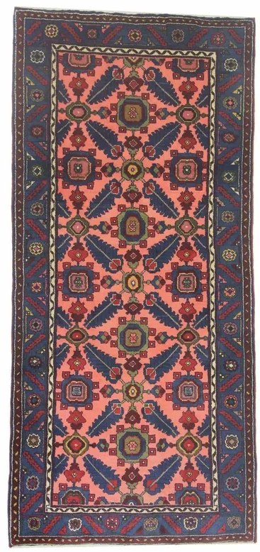 Teppich Tappeto persiano 200x90 Rosso (Iran) Annodato A Mano