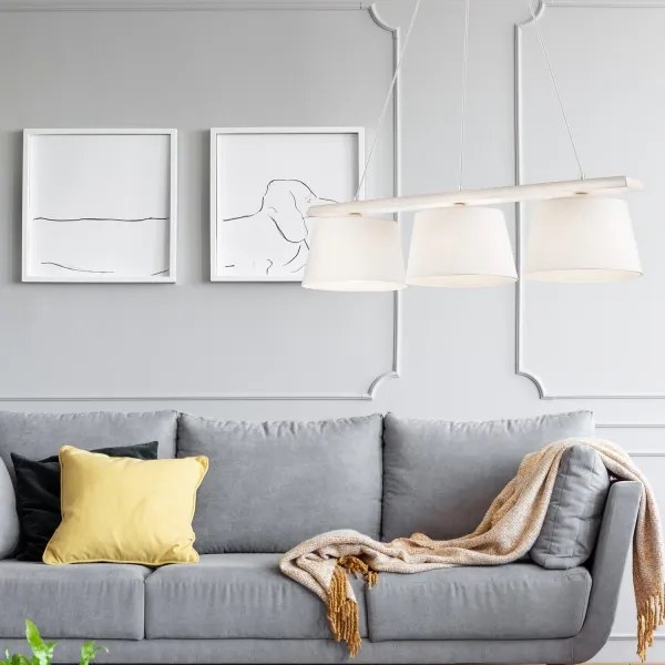 Lampadario a sospensione AIDA 3xE27/60W/230V su cavo