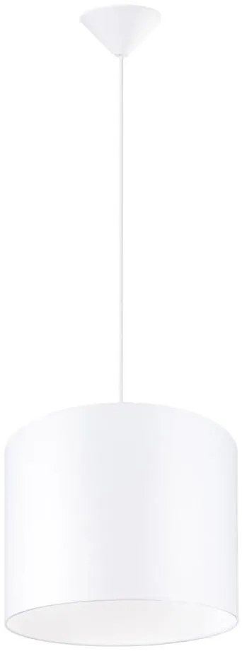 Sollux SL.1403 - Lampadario a sospensione con filo NOVA 1xE27/15W/230V diametro 30 cm bianco