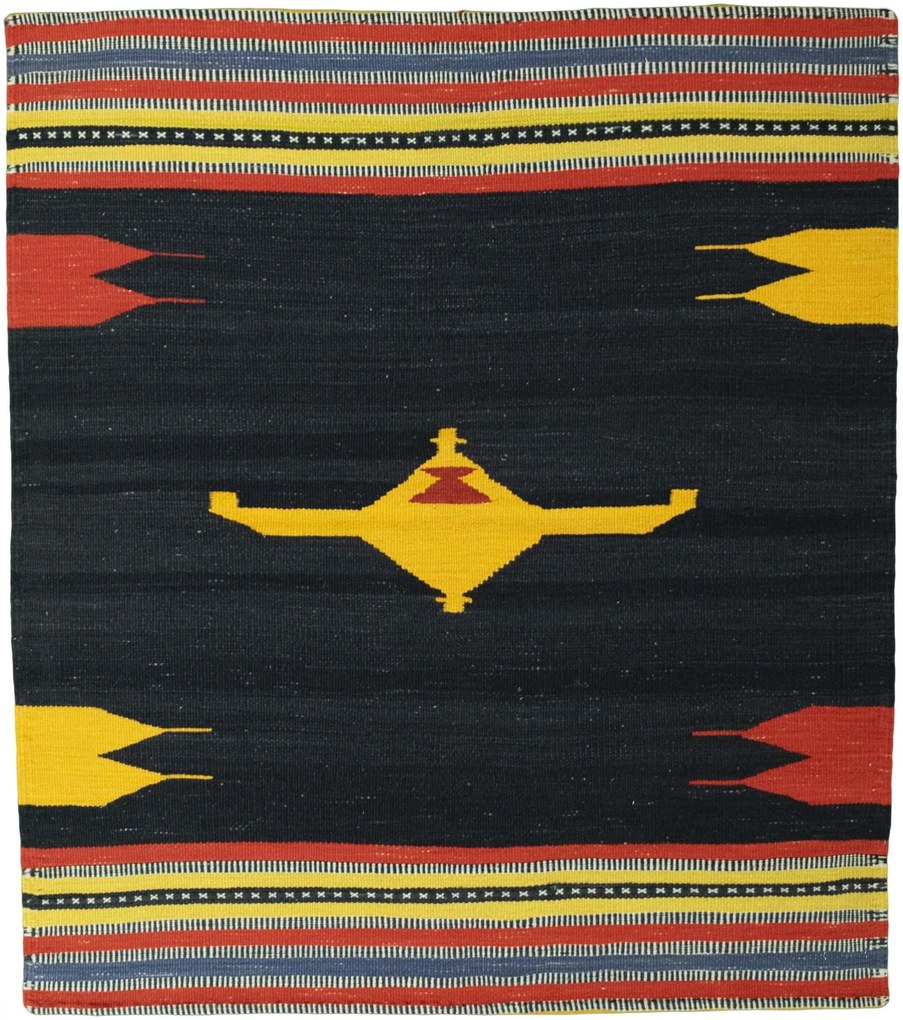 Kilim Tappeto 120x130 (Iran) Tessuto A Mano