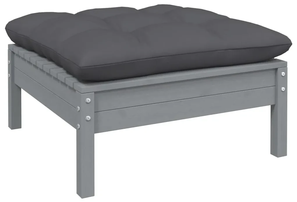 Set divani da giardino 7 pz con cuscini legno di pino