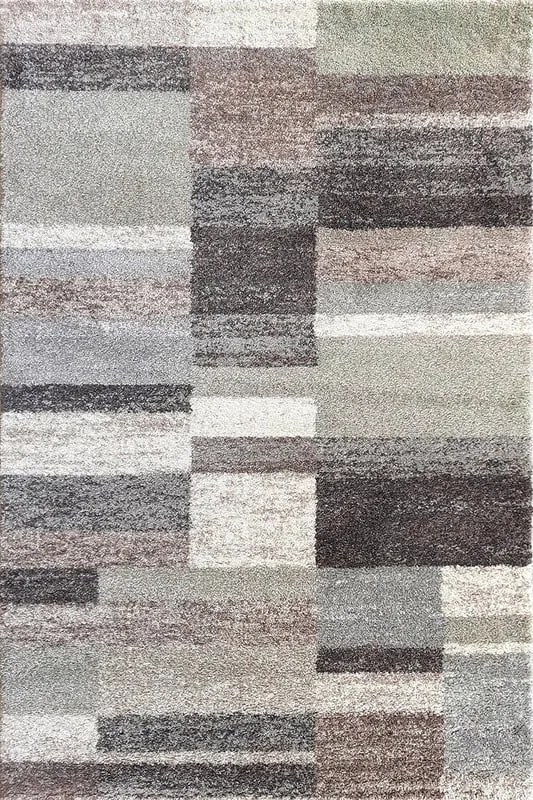 Tappeto Cast geometrico grigio, L 285 x L 200 cm