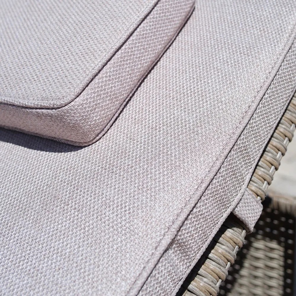 Lettino da giardino in rattan bianco/beige Akland - Bonami Selection