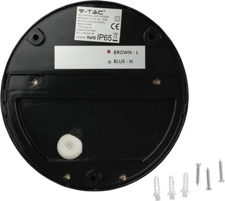 Applique a LED da esterno LED/3W/230V 4000K IP65 nero