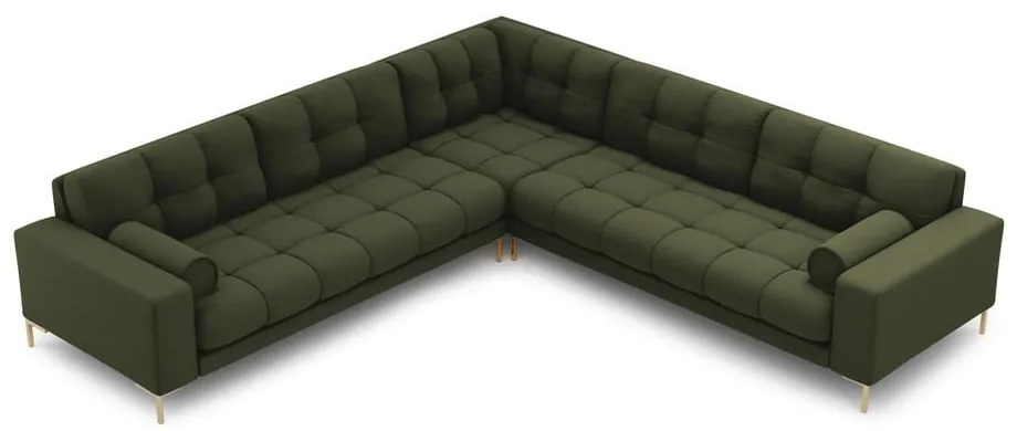 Divano verde ad angolo variabile Bali - Cosmopolitan Design