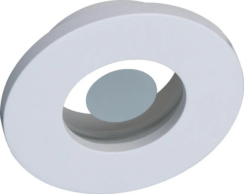 Prezent 71114 - Faretto da incasso per bagno FAY 1xGU10/50W/230V, Ø 8,5 cm, IP44, bianco