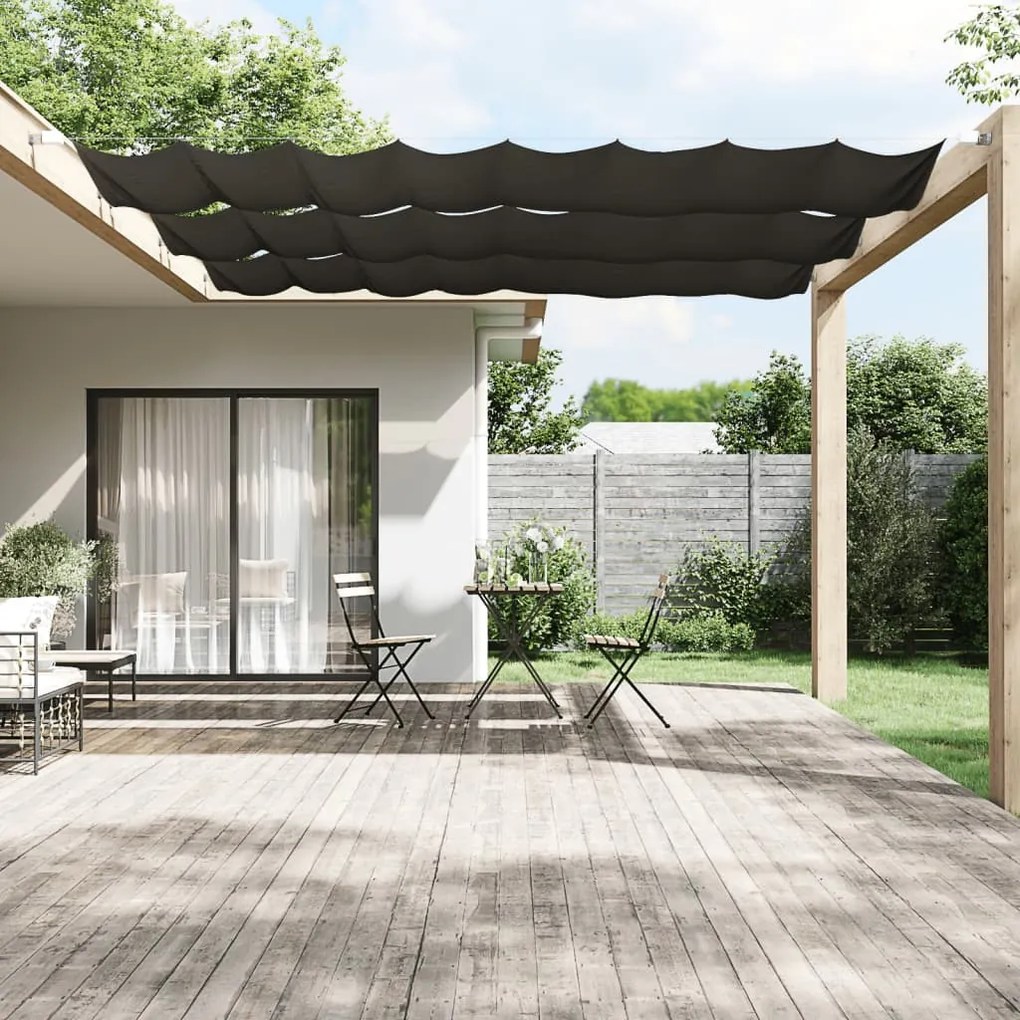 Paravento Verticale Antracite 100x420 Cm İn Tessuto Oxford /