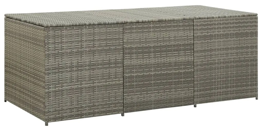 Baule Da Giardino İn Polyrattan 180x90x70 Cm Grigio /