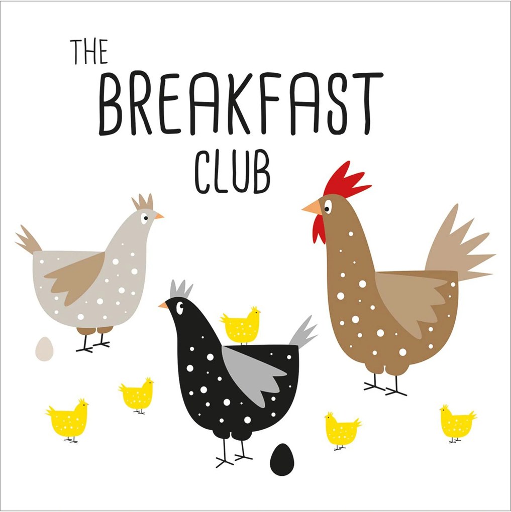 Tovaglioli di carta Breakfast Club, set da 40