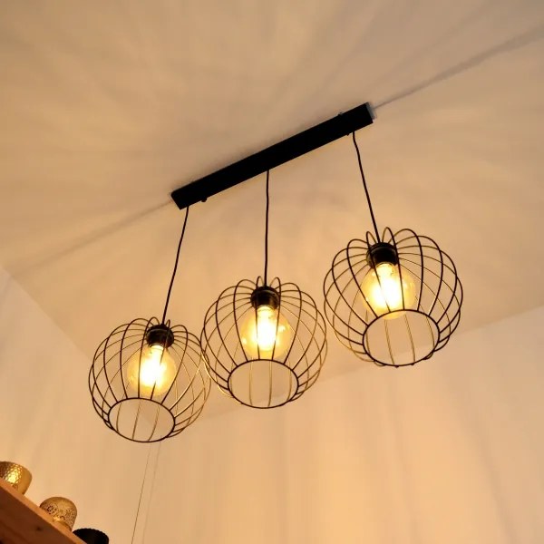 Lampadario LED a cavo MERCURE 3xE27/15W/230V