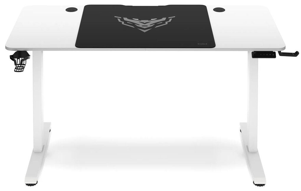 Scrivania Regolabile in Altezza Diablo X-Tensio 1400 Bianco