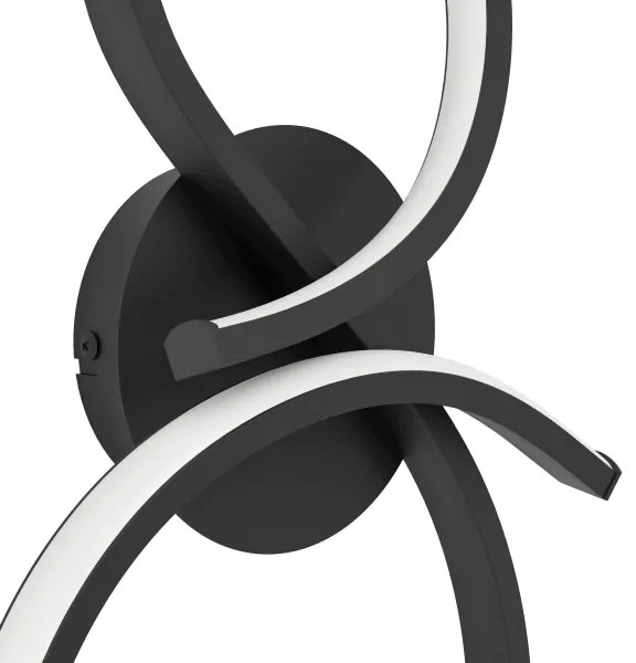 Eglo 901268 - Applique a LED SERPINS LED/11,4W/230V 3000K nero