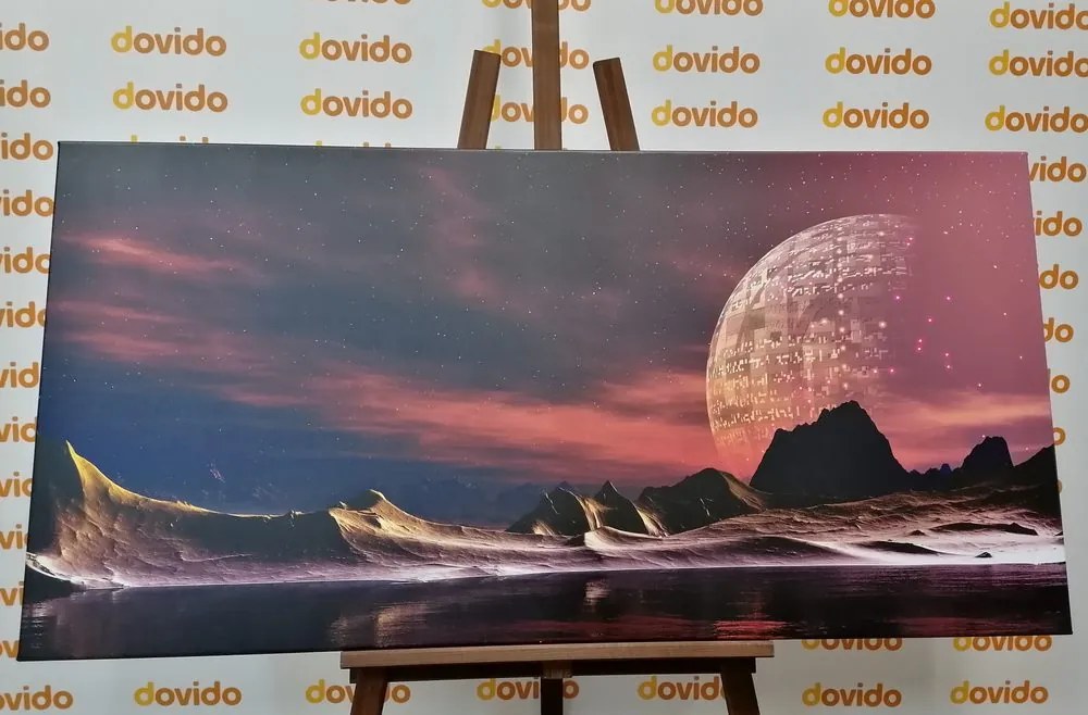Quadro su tela – Pianeta futuristico