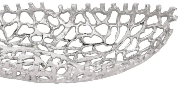 Eglo 427086 - SET 2x Vassoio decorativo KIMITSU 44/61 cm argento