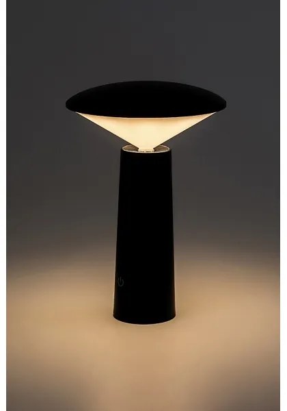 Rabalux 77147-LED Lampada da tavolo touch ricaricabile e dimmerabile POLPERRO LED/3W/3,7V 1200mAh nero