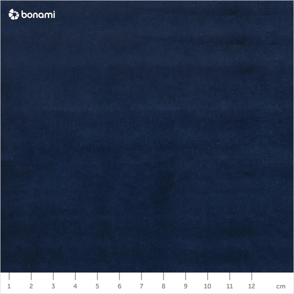 Letto matrimoniale imbottito blu scuro con contenitore e doghe 180x200 cm Elio - Milo Casa