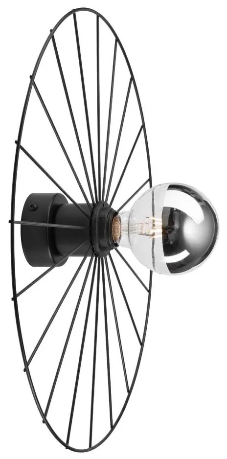 Applique MONTANA 1xE27/15W/230V diametro 45 cm nero