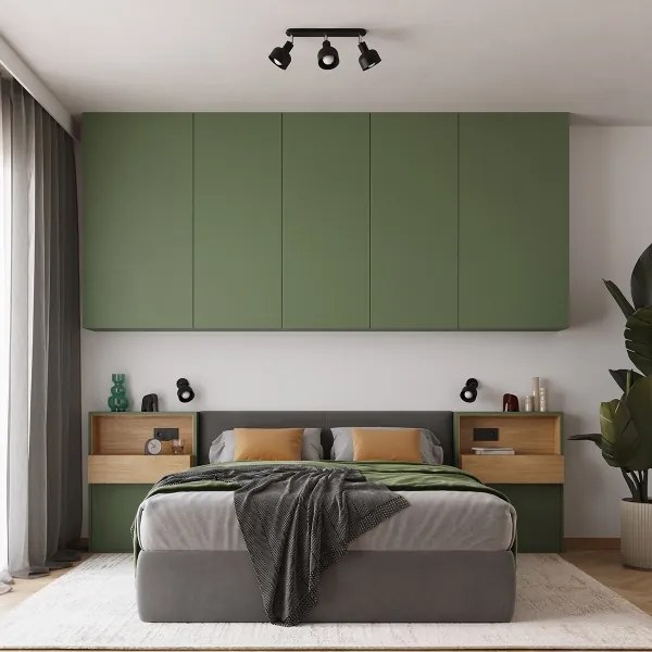 Sollux SL.1318 - Faretto ELBA 3xE27/15W/230V nero